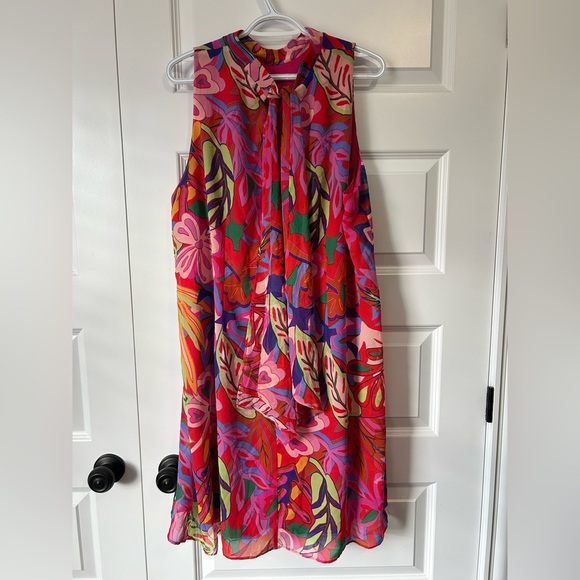 Robbie Bee Tropical Floral Halter Dress 20W - Picture 5 of 6